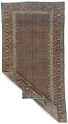 6x11 Red and Blue Persian Tribal Rug