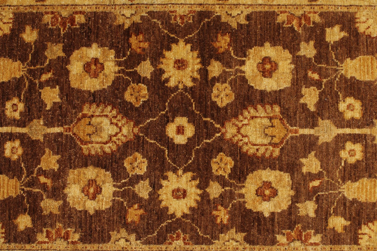 3x11 Rust and Gold Turkish Oushak Runner