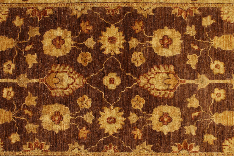 3x11 Rust and Gold Turkish Oushak Runner
