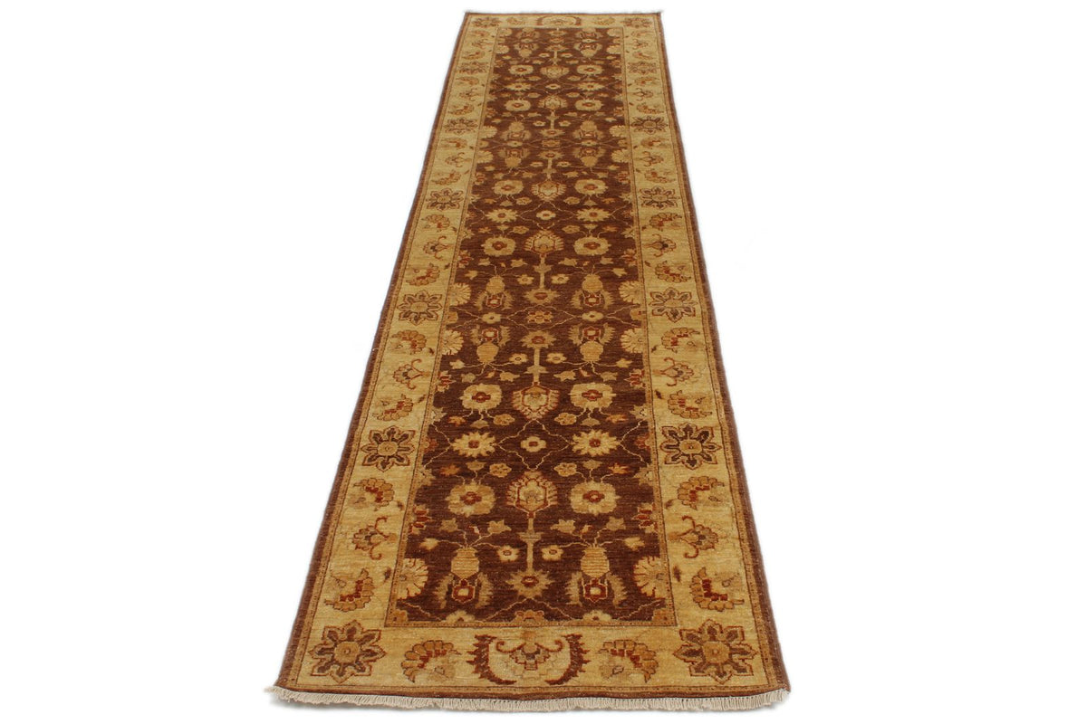 3x11 Rust and Gold Turkish Oushak Runner