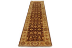 3x11 Rust and Gold Turkish Oushak Runner