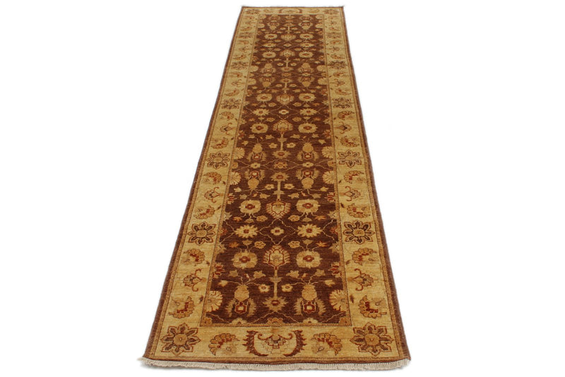 3x11 Rust and Gold Turkish Oushak Runner