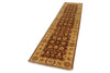 3x11 Rust and Gold Turkish Oushak Runner