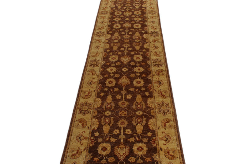 3x11 Rust and Gold Turkish Oushak Runner