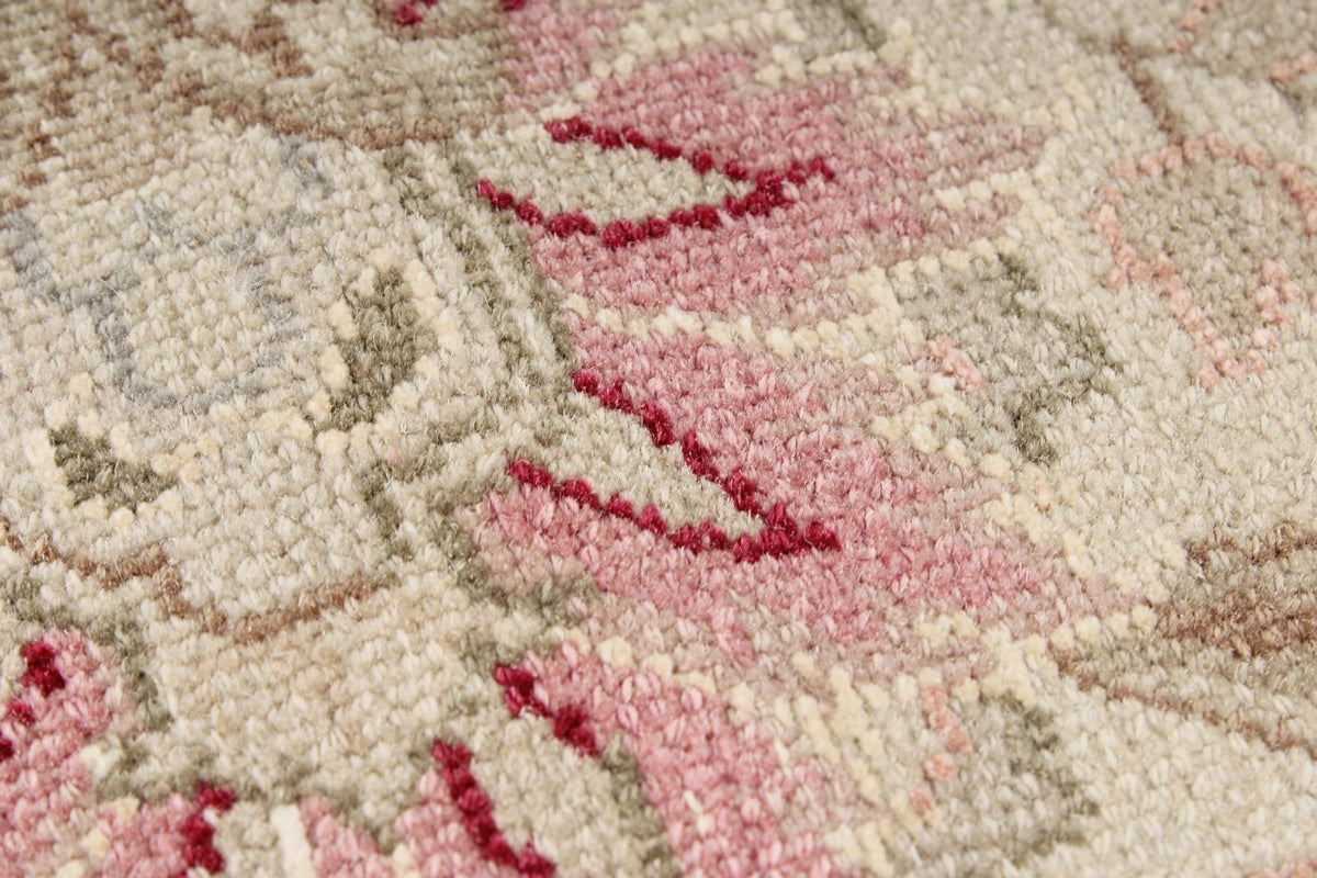 8x10 Burgundy and Ivory Turkish Traditional Rug