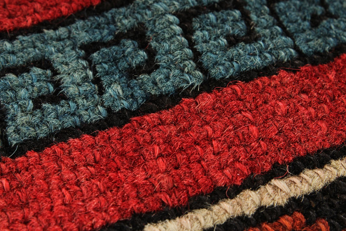 4x6 Red and Navy Kazak Tribal Rug