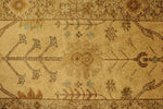 3x11 Beige and Green Turkish Oushak Runner