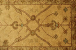 3x11 Beige and Green Turkish Oushak Runner