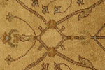 3x11 Beige and Green Turkish Oushak Runner