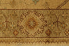 3x11 Beige and Green Turkish Oushak Runner