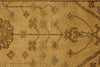 3x11 Beige and Green Turkish Oushak Runner