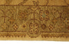3x11 Beige and Green Turkish Oushak Runner