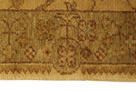 3x11 Beige and Green Turkish Oushak Runner