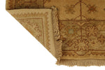 3x11 Beige and Green Turkish Oushak Runner