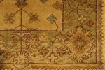 3x11 Beige and Green Turkish Oushak Runner