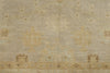 7x10 Gray and Ivory Turkish Oushak Rug