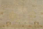 7x10 Gray and Ivory Turkish Oushak Rug