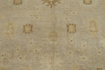 7x10 Gray and Ivory Turkish Oushak Rug