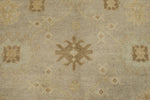 7x10 Gray and Ivory Turkish Oushak Rug