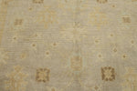 7x10 Gray and Ivory Turkish Oushak Rug