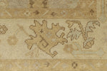 7x10 Gray and Ivory Turkish Oushak Rug
