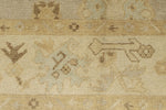 7x10 Gray and Ivory Turkish Oushak Rug