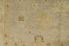 7x10 Gray and Ivory Turkish Oushak Rug