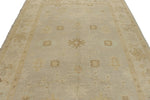 7x10 Gray and Ivory Turkish Oushak Rug