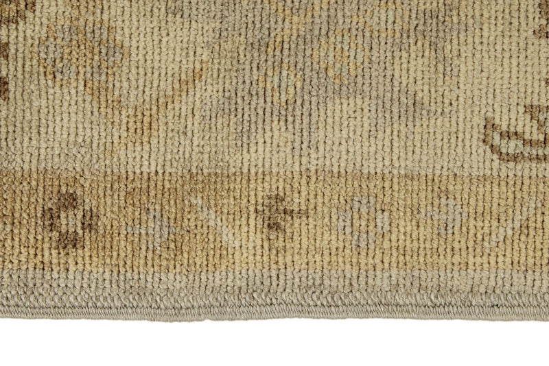 7x10 Gray and Ivory Turkish Oushak Rug