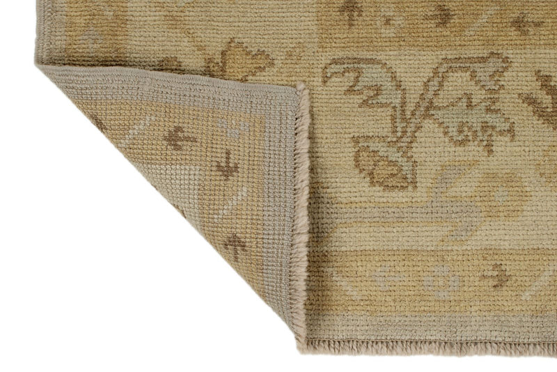 7x10 Gray and Ivory Turkish Oushak Rug