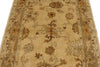 5x6 Ivory and Brown Turkish Oushak Rug