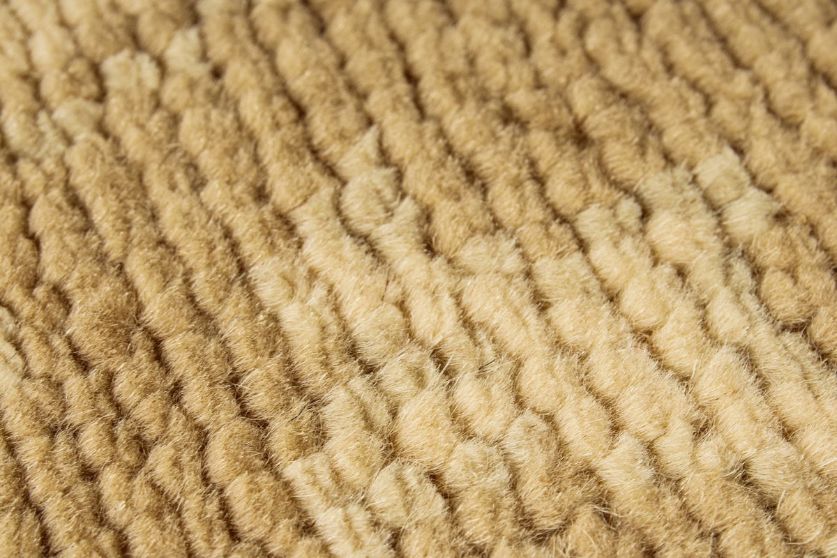 5x6 Ivory and Brown Turkish Oushak Rug
