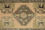 2x3 Beige and Brown Turkish Tribal Rug