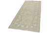 3x8 Beige and Ivory Turkish Oushak Rug Runner