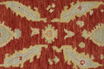 3x11 Red and Gold Turkish Oushak Rug Runner