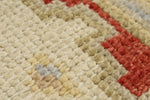 3x11 Red and Gold Turkish Oushak Rug Runner