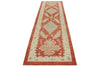 3x11 Red and Gold Turkish Oushak Rug Runner