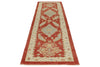 3x11 Red and Gold Turkish Oushak Rug Runner