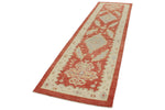 3x11 Red and Gold Turkish Oushak Rug Runner