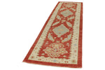 3x11 Red and Gold Turkish Oushak Rug Runner