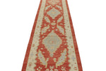 3x11 Red and Gold Turkish Oushak Rug Runner