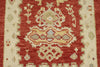 3x11 Red and Gold Turkish Oushak Rug Runner