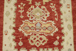 3x11 Red and Gold Turkish Oushak Rug Runner