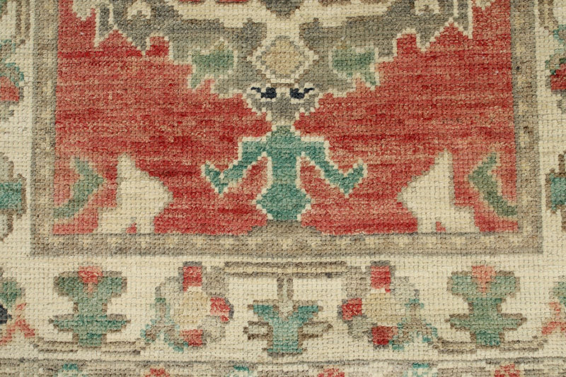 3x10 Pink and Ivory Turkish Oushak Runner