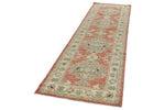 3x10 Pink and Ivory Turkish Oushak Runner