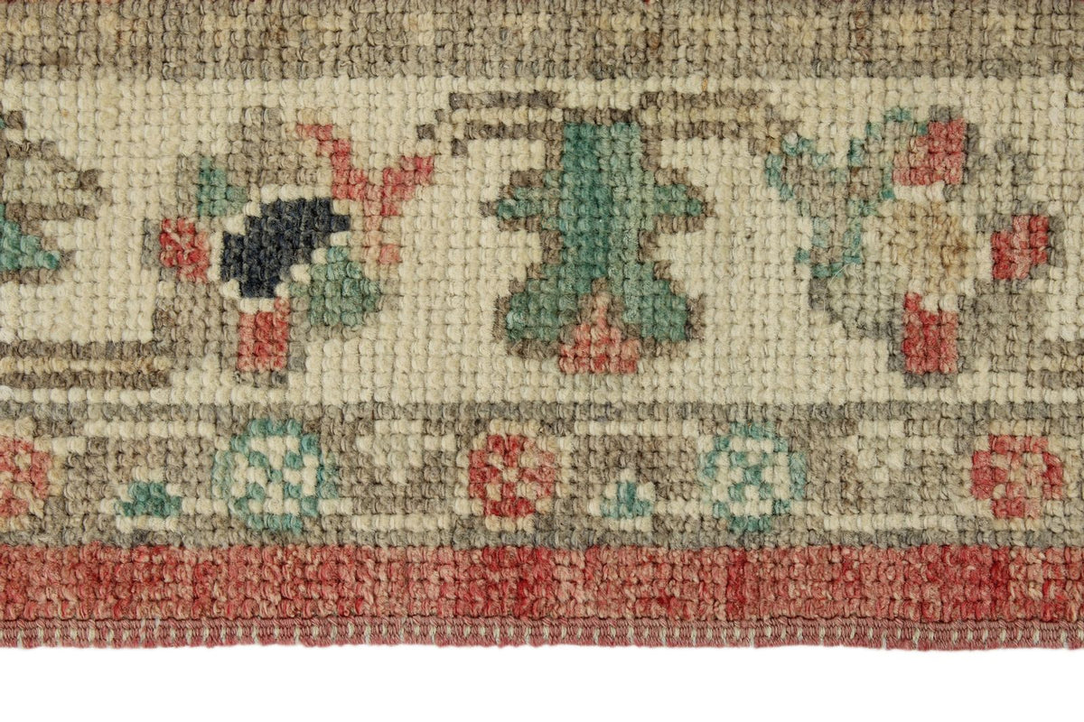 3x10 Pink and Ivory Turkish Oushak Runner