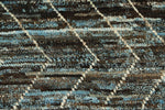 3x10 Blue and Brown Modern Contemporary Runner