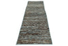 3x10 Blue and Brown Modern Contemporary Runner