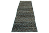 3x10 Blue and Brown Modern Contemporary Runner