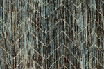 3x10 Blue and Brown Modern Contemporary Runner
